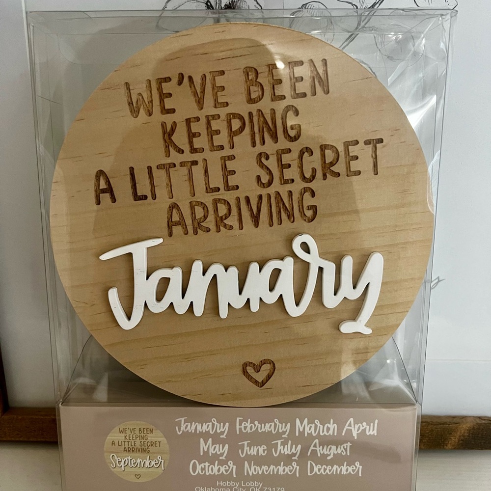 Pregnancy Announcement Sign